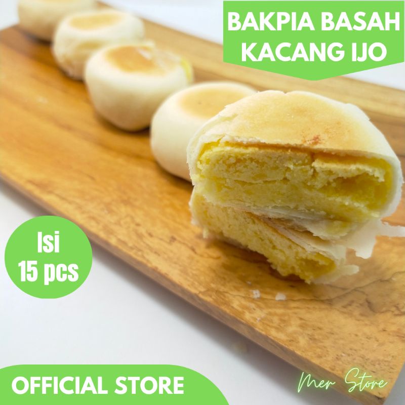 

Bakpia basah kacang ijo isi 15 pcs/oleh oleh jogja/merstore