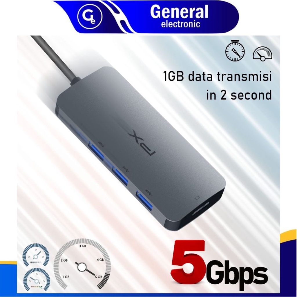 Converter Hub Adapter 5 in 1 4K USB Type C 3.1 USB HDMI PX UCH15