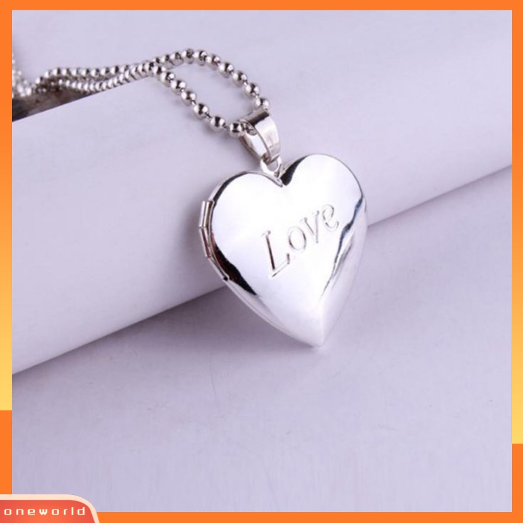 {oneworld} Kalung Foto Kalung Liontin Memorial Cinta Romantis Halus Untuk Anniversary