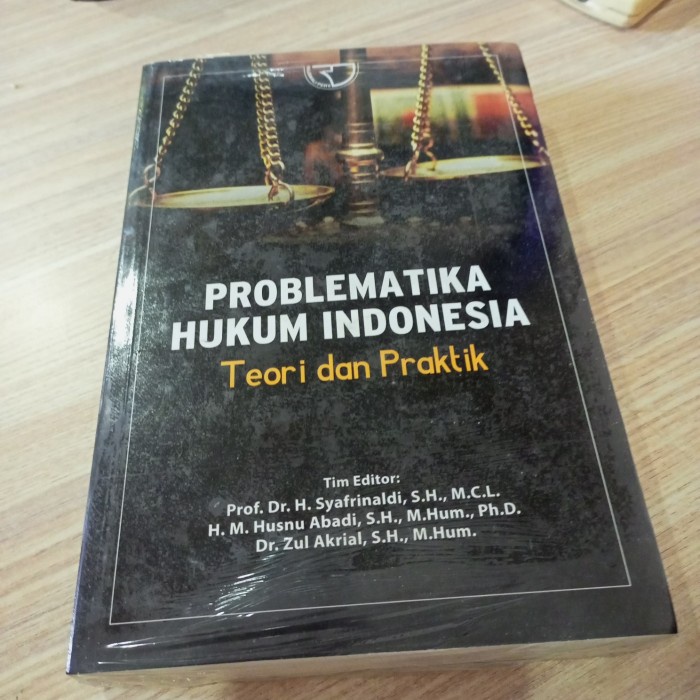 

Buku Problematika Hukum Indonesia Teori dan Praktik Prof Syafrinaldi