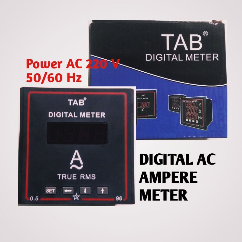 DIGITAL AC AMPERE METER MERK TAB