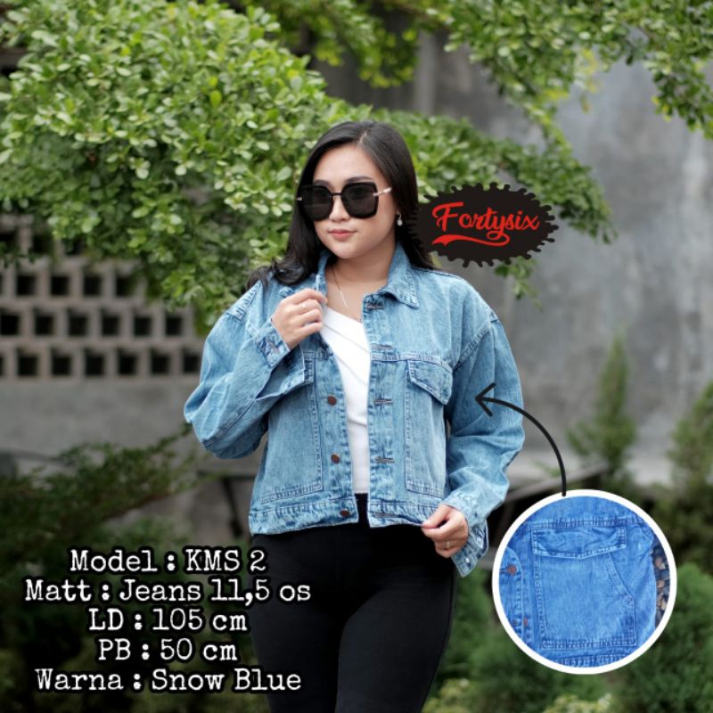 Jaket jeans Crop/Jaket jeans Oversize/Jaket Jeans