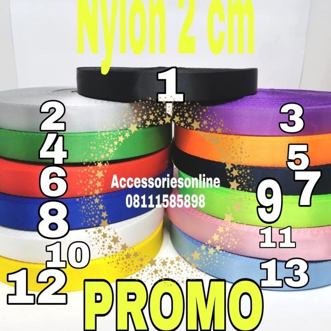 

HOT PROMO PROMO!!! Tali Id Card / Lanyard nylon / Id Card Nylon 2 cm Per Roll