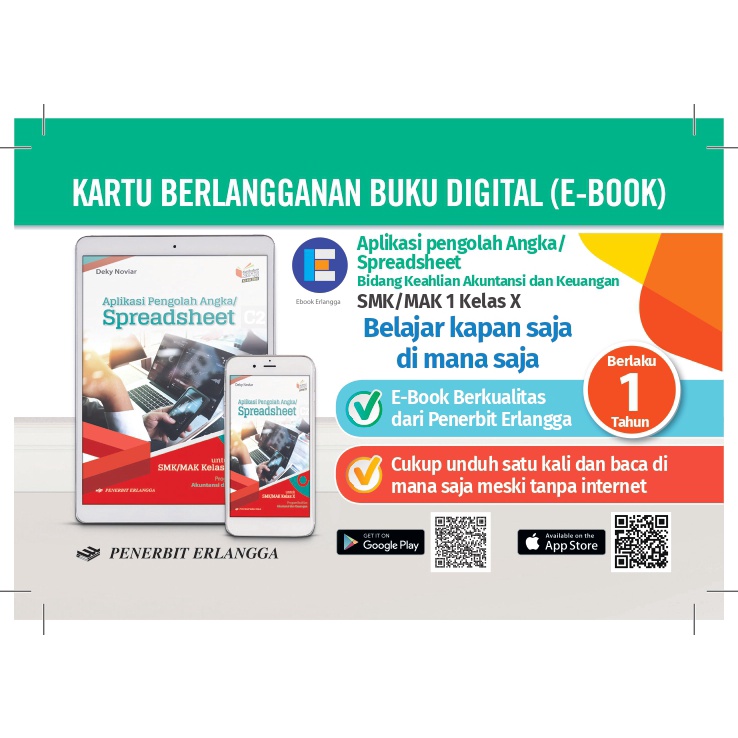 Erlangga - E-BOOK APK PENGOLAH ANGKA/SPREADSHEET KLS.10-C2/1TH