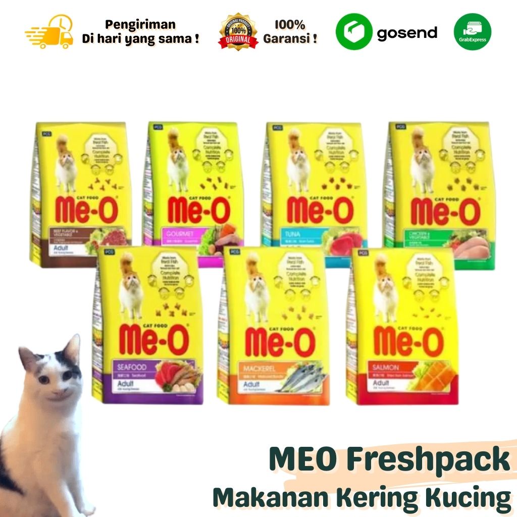 Makanan Kering Dry Cat Food MEO Freshpack Adult Kitten