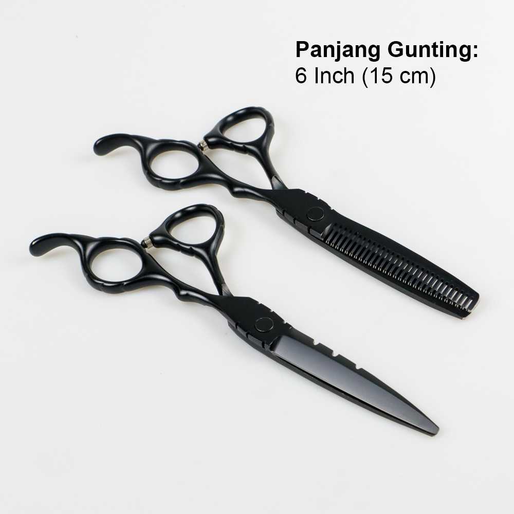 Gunting Rambut Salon Professional Barber Scissors Premium 2 PCS - 440C