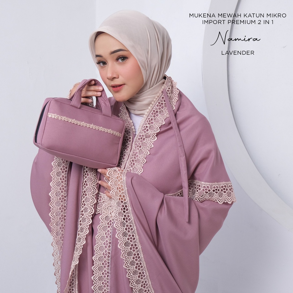 MUKENA BALI TASIK - MUKENA DEWASA 2 IN 1 MEWAH KATUN MIKRO IMPORT PREMIUM NAMIRA