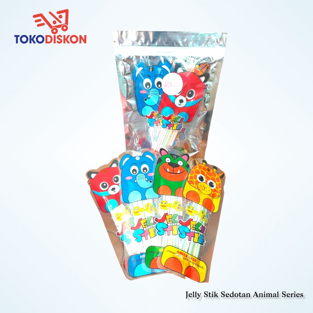 

Jelly Stick Animal Series Jeli Stik Sedotan Seri Hewan Aneka Rasa Buah Kualitas Premium