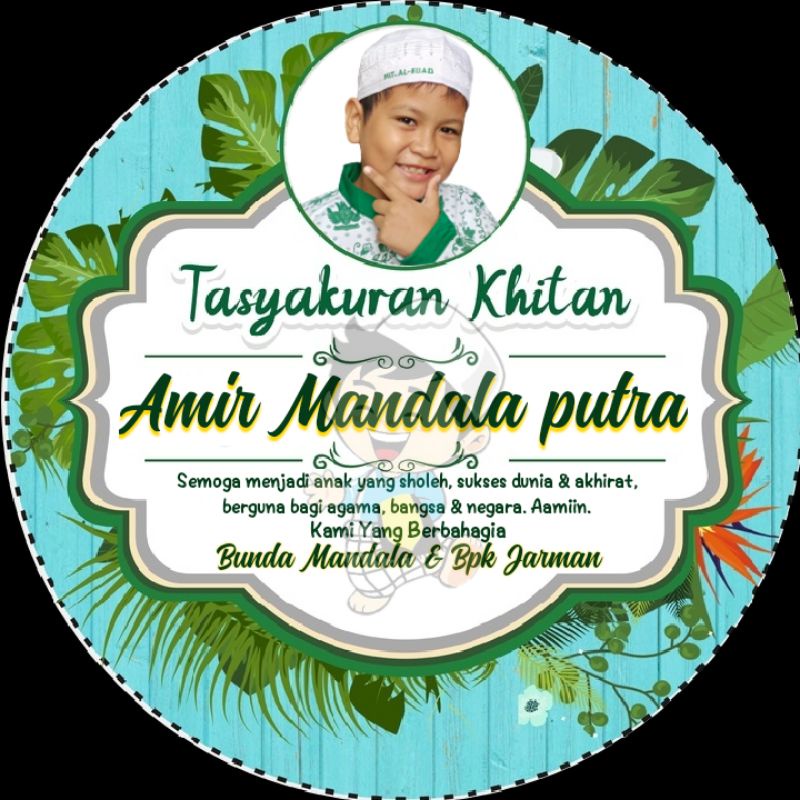 

STIKER LABEL TUMINI SYUKURAN KHITANAN - AQIQAH - ULANG TAHUN