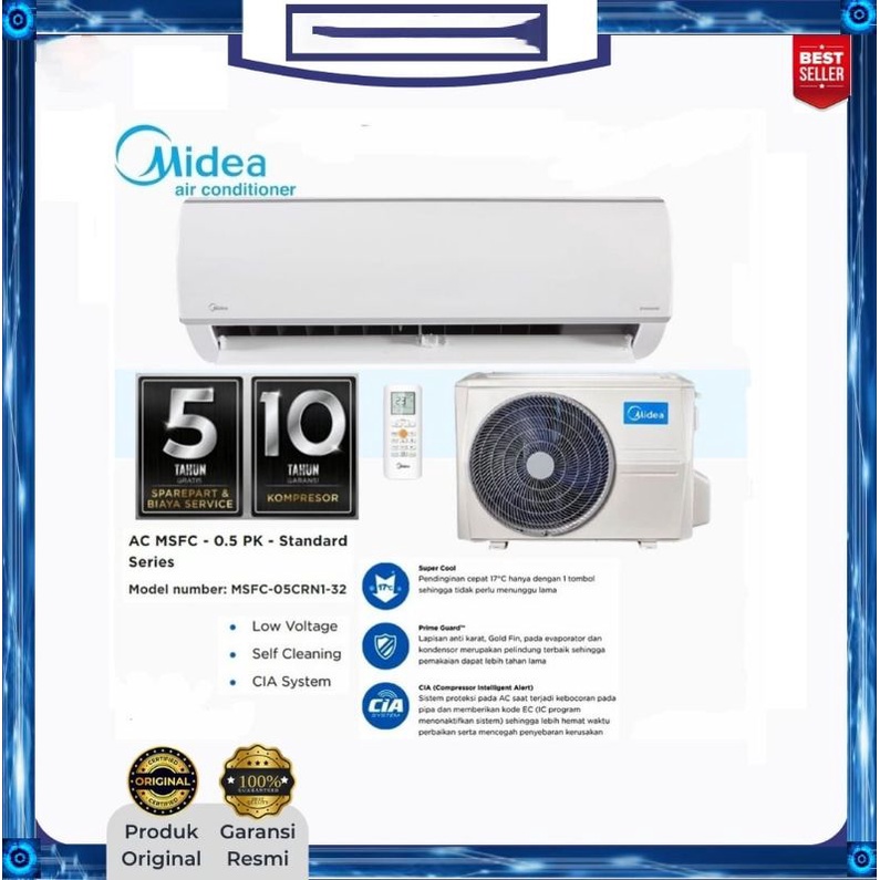 AC MIDEA 1/2 PK MSFC-05CRN2X