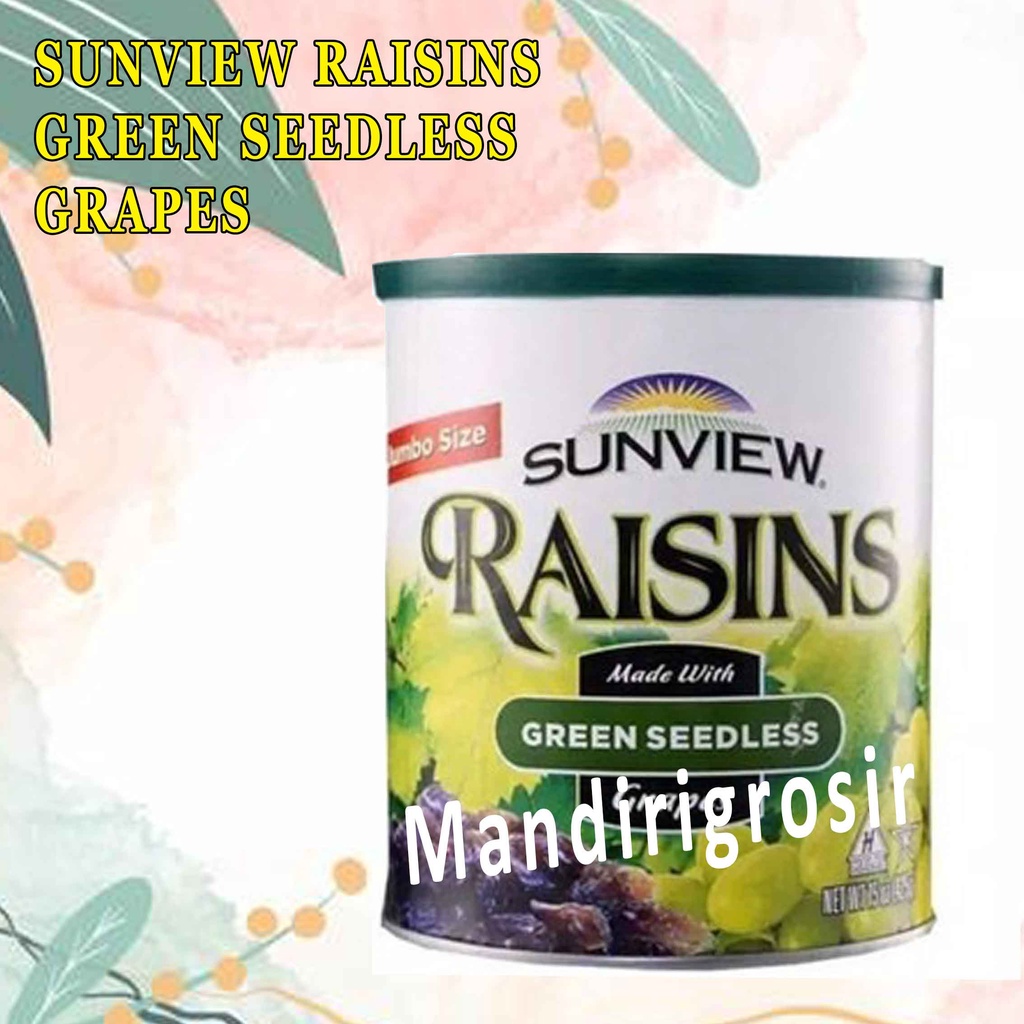 Raisins* Sunview* Manisan anggur hijau* Green Seedless* Manisan* 4