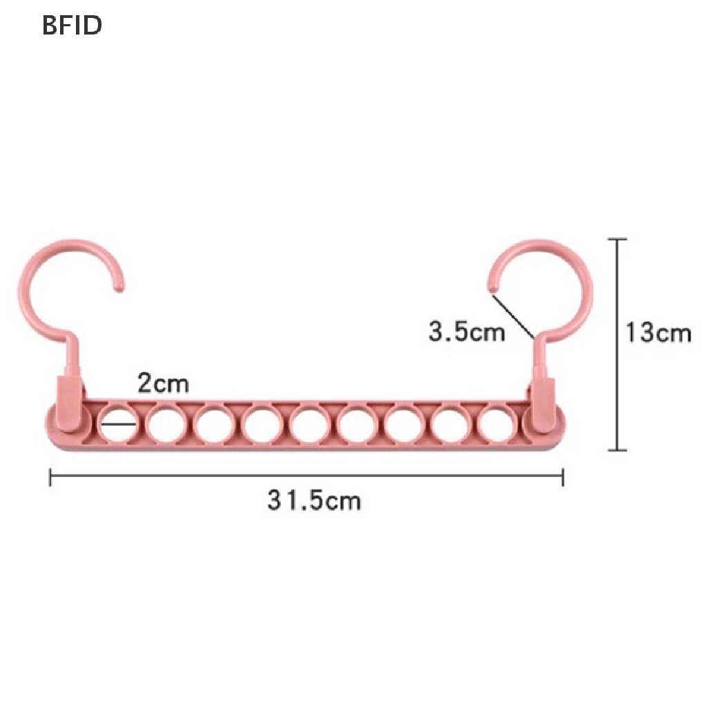 [BFID] Gantungan Baju Ajaib 9lubang Multifungsi folding hanger rotag Gantungan Baju [ID]