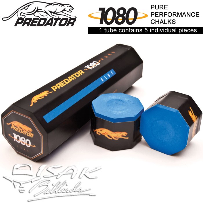 

Predator Chalk Usa - 5 Piece Billiard Chalk - Kapur Biliar - Biru