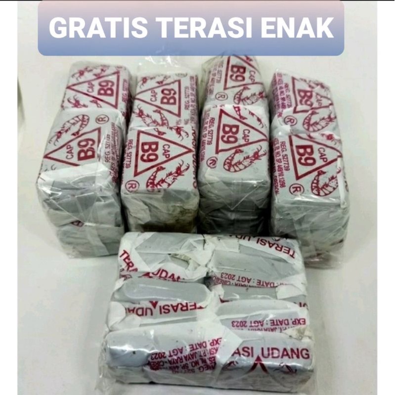 

@ 10pcs Terasi cap B9 Cirebon ENAK