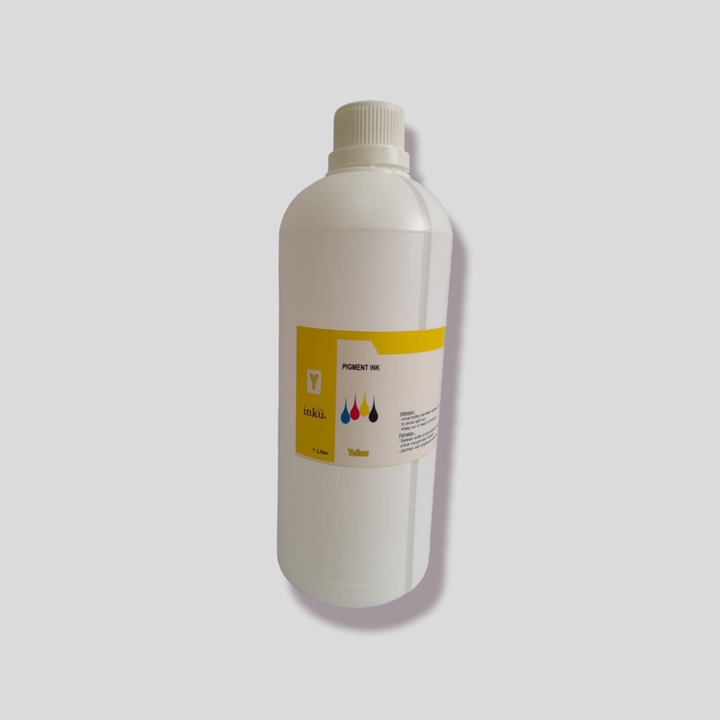 Tinta Pigment INKU For CANON &amp; HP @ 1 Liter (Harga 1 Set/4 Botol)