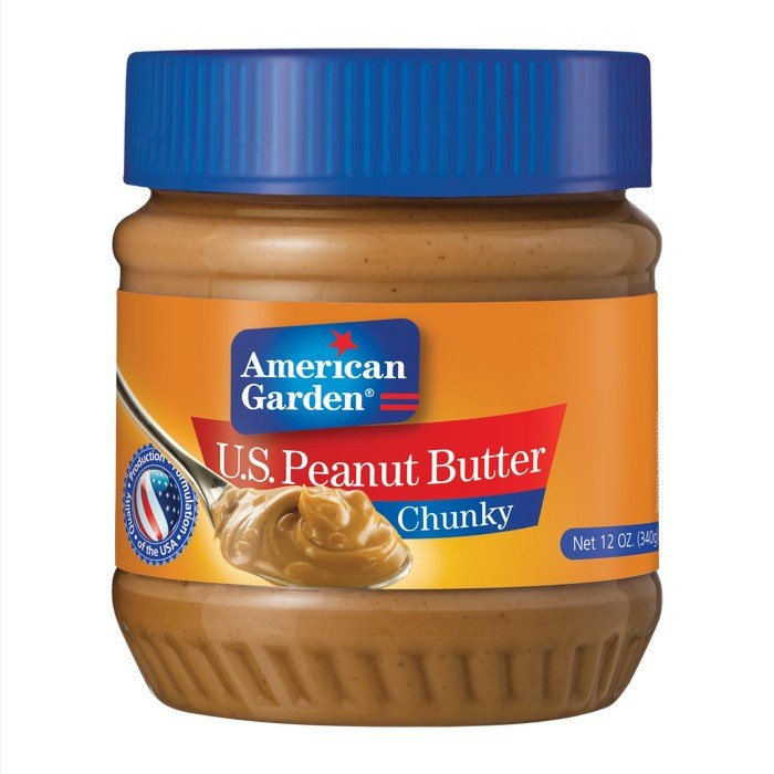 

American Garden Peanut Butter Chunky 340gr - Selai Kacang