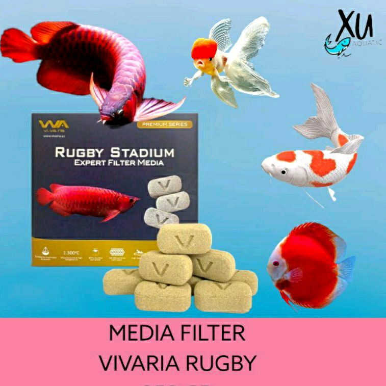 VIVARIA RUGBY STADIUM MEDIA FILTER BIOLOGIS RUMAH BAKTERI 200 GRAM