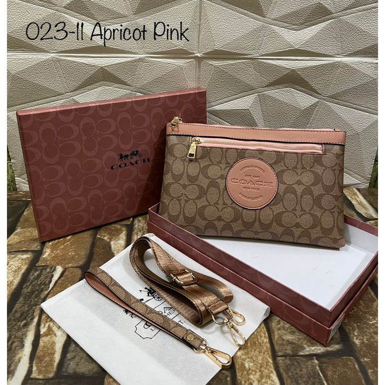 Handbag / Clutch C*ach Import Wanita Kode 023 FreeBox