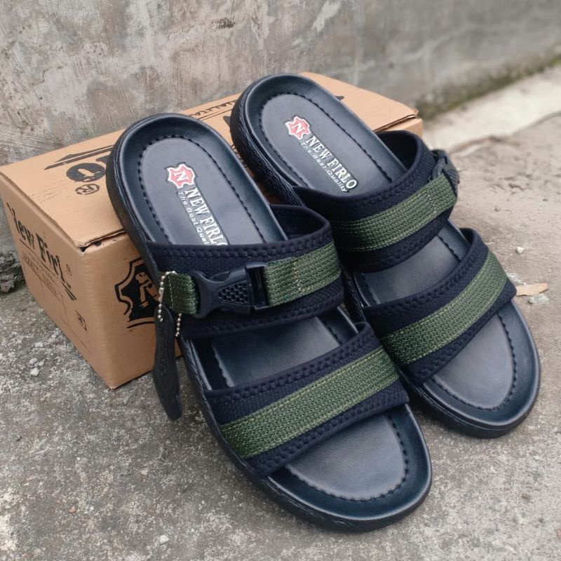 Sandal Selop Pria Dewasa Bahan Kain Kanvas Lembut Menyerap Keringat (Vale 01)