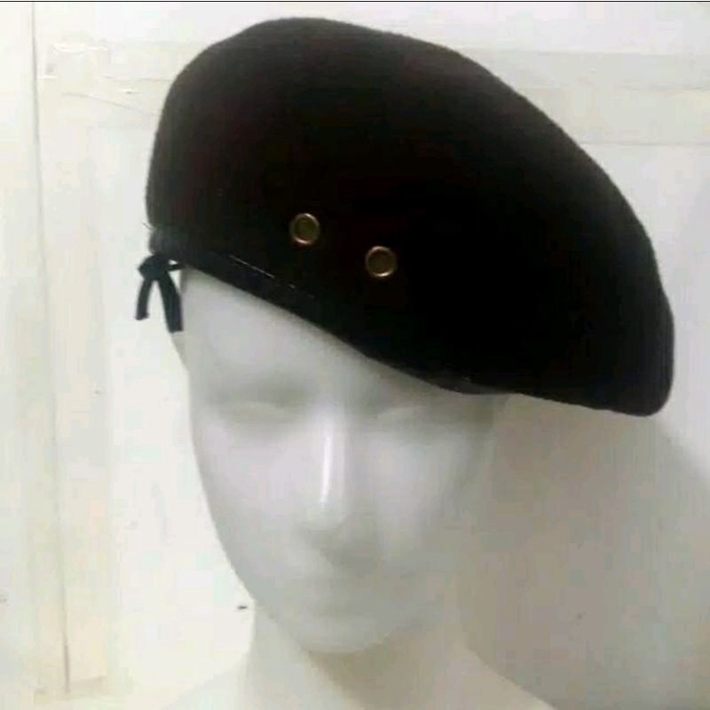 Topi Baret Pramuka Kabaret Laken Laki-Laki SMP, SMA ,Pembina Halus Tebal
