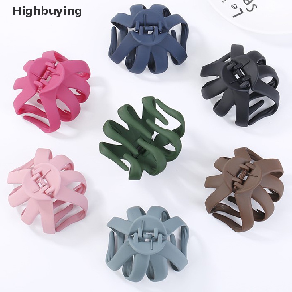 Hbid 1pc Gadis Geometris Rambut Cakar Klem Logam Rambut Kepiting Bentuk Bulan Hair Claw Clip Glory