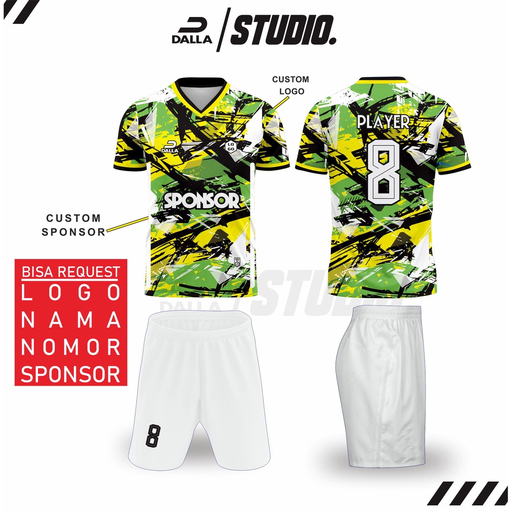 Jersey full printing desain keren futsal jersey full printing sbstrak sepak bola dan olahraga
