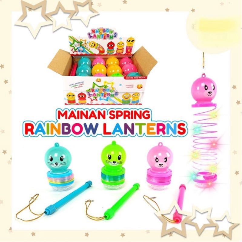 MAINAN ANAK SPIRAL LANTERN MINI LED PLUS TONGKAT