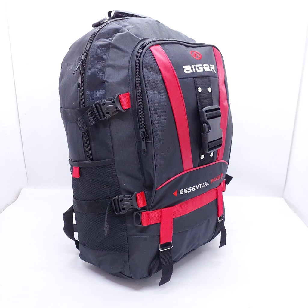 Tas Carrier Aiger Super Besar MURAH / Tas Gunung Aiger Keren BARU / Tas Hiking JUMBO Eiger Motif Zipper Hitam TERMURAH / Tas Gunung 40 Liter TERMURAH / Tas Carrier Gunung Super BIG SIZE Super Murah Motif Keychain Hitam TERBARU / TAS GUNUNG KAIN MURAH BARU