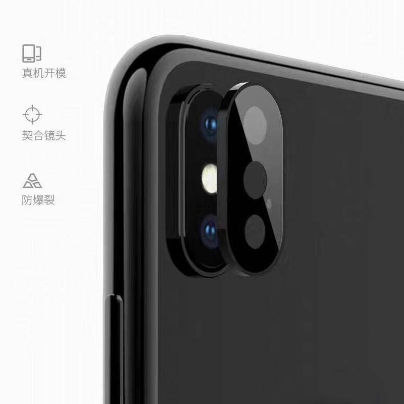 Penutup Pelindung Lensa Kamera Terintegrasi Bahan Metal Dan Kaca Untuk iPhone X XS MAX XR 360ring Perlindungan Penuh Untuk iPhone XS MAX Camera Film