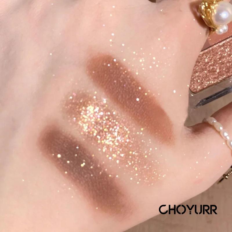 【COD】Eyeshadow palette Mini Matte Glitter Nude Look Korea Tahan Lama Pigmented Mata Eyeshadow Kosmetik Kecantikan Murah-CH