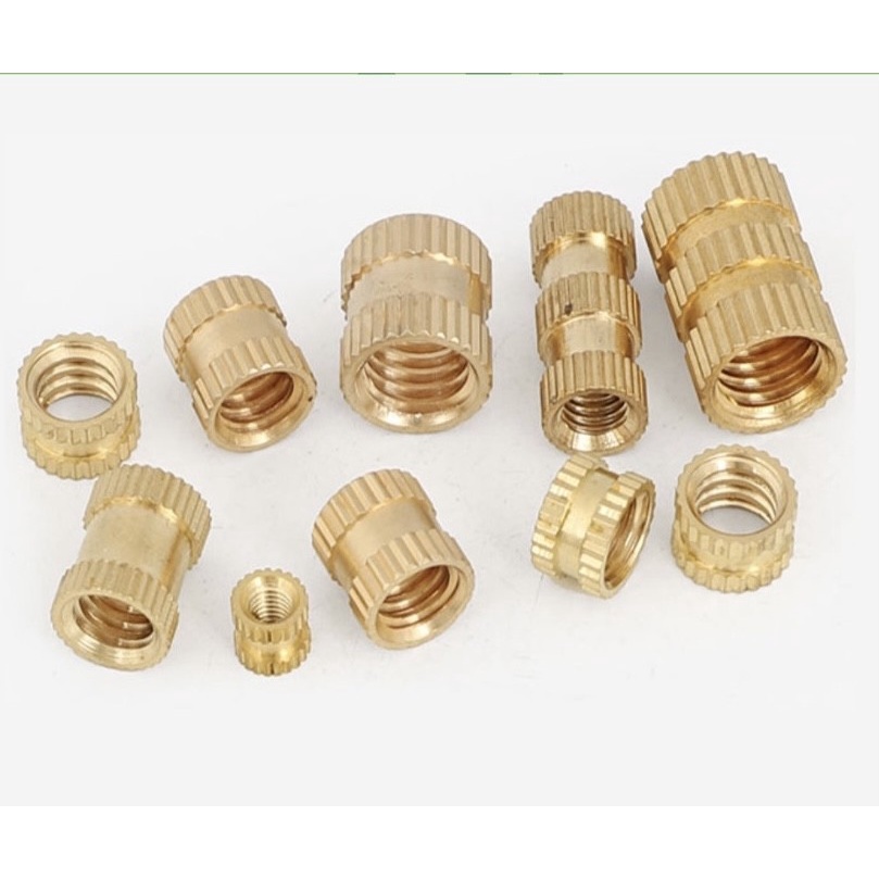 50pcs Brass knur m2 m3 insert nut mur tanam 3d print / Nut Thread Insert Knurled Nuts Brass / Brass 