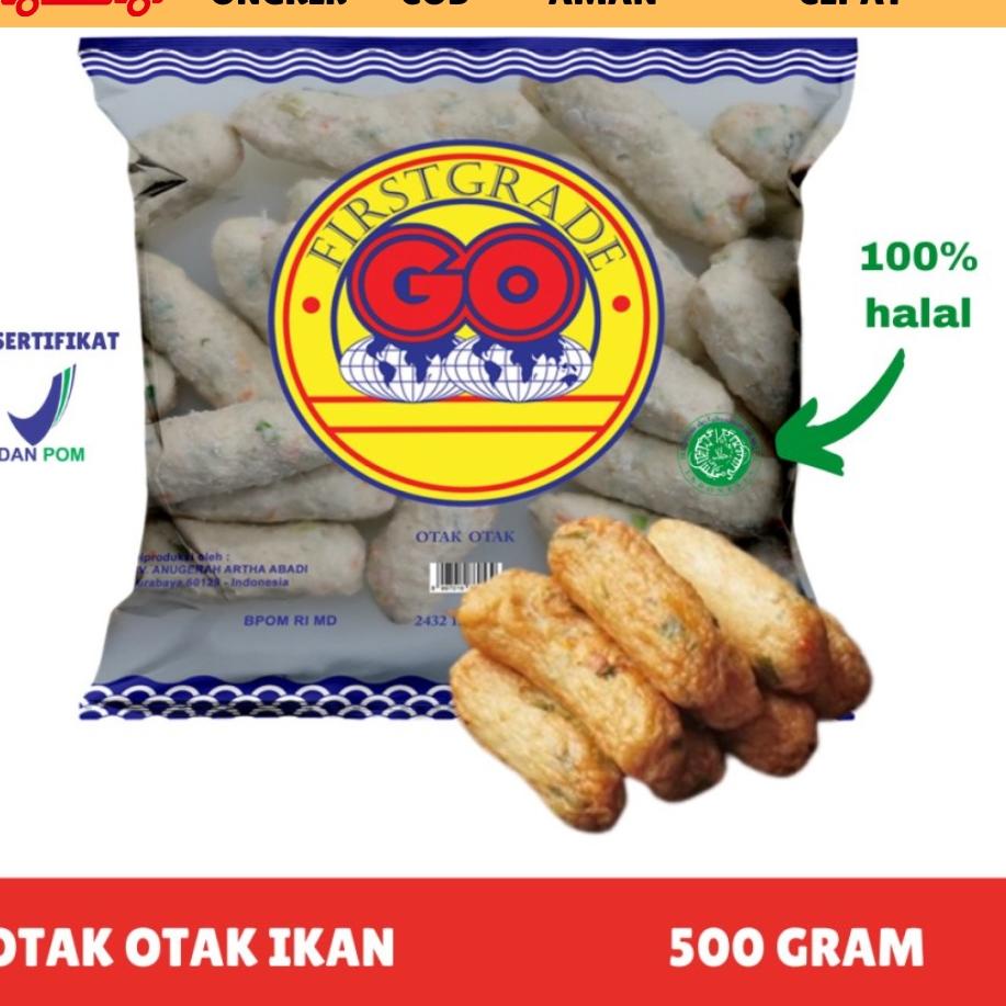 

COD✔️ [FROZEN FOOD GO] OTAK OTAK IKAN ISI 30-33 (500GR) MAKANAN INSTAN SOSIS|NUGGET|BAKSO BPOM HALAL