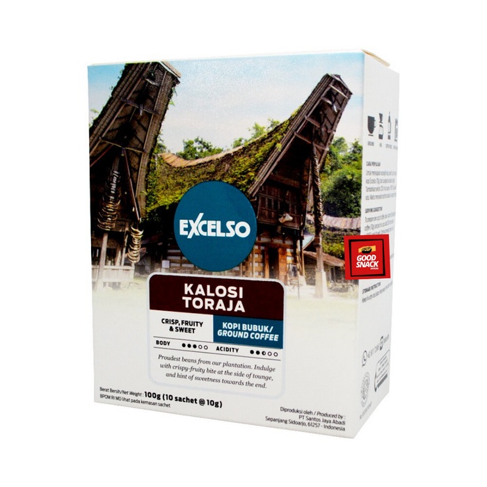 

Terlaris ✨ - Excelso Kopi Premium - Kalosi Toraja Kemasan Sachet - 10x10gr 2.1.23