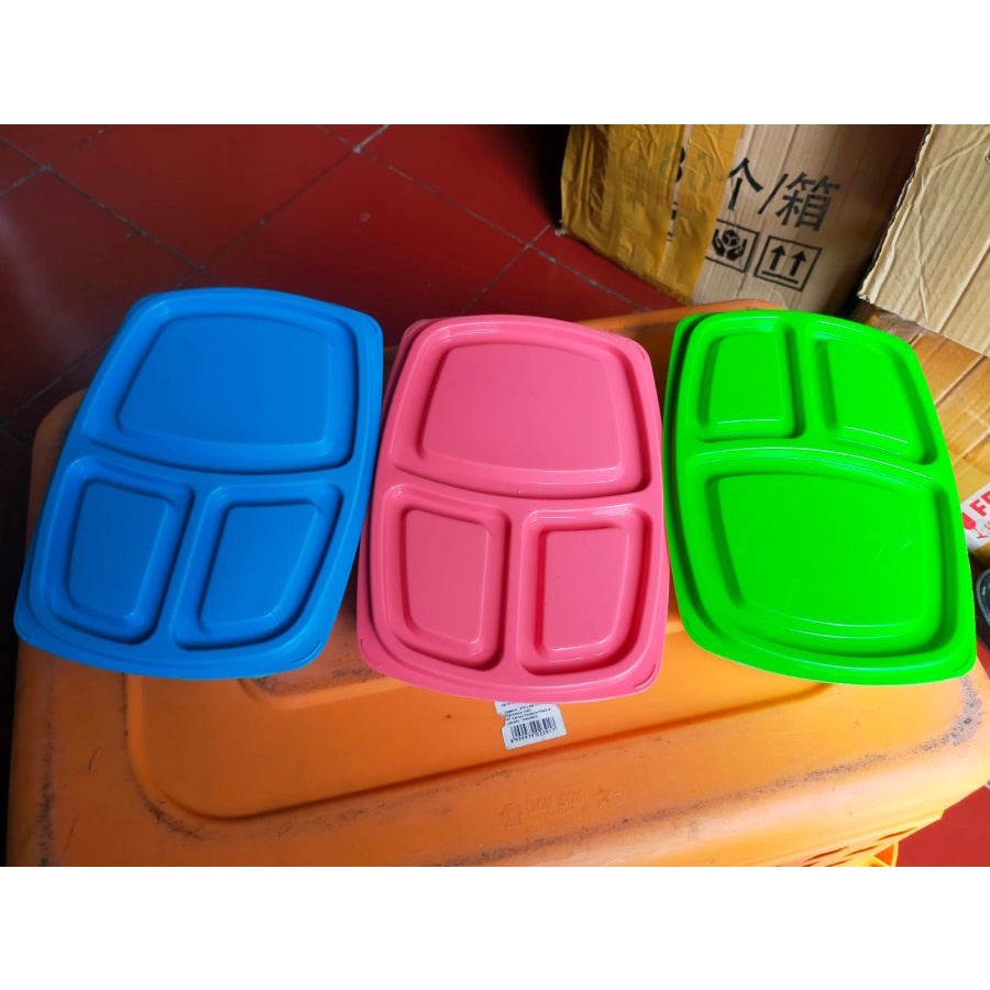 ENXI - LUNCH BOX KOTAK BEKAL MAKAN 3 SEKAT ENZI MURAH FOOD GRADE