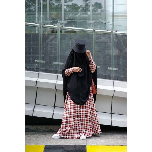 Zera Abaya Al Arabian x Tazara / Abaya Kotak Kotak / Abaya TAzara