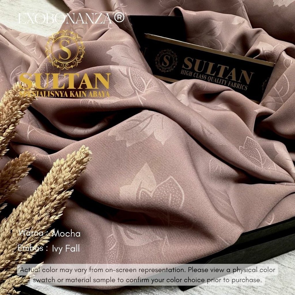 50CM EMBOS IVY FALL EXO BONANZA MOCHA KAIN ABAYA SULTAN