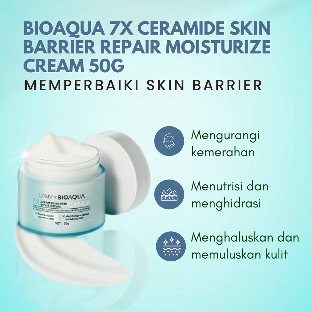 [BPOM][100% ORIGINAL]  Bioaqua 7x Ceramide Skin Barrier Repair Moisturize Cream