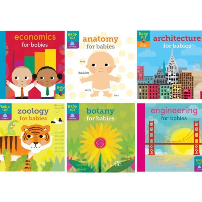 

PROMO Baby 101 Book Series Anatomy Economics Engineering Zoology
