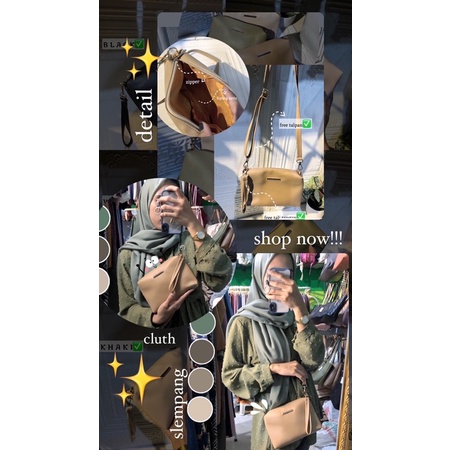 TAS POUCH / TAS SLEMPANG / TAS MINI / CLUTH PREMIUM / TAS TERBARU / RACUN SHOPEE