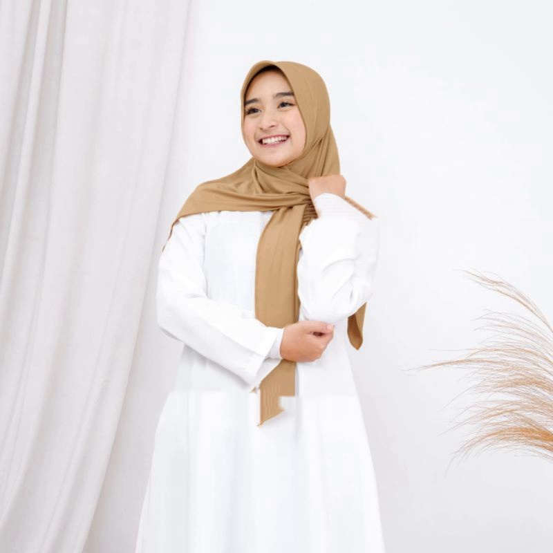 Hijab segitiga instan jersey pet