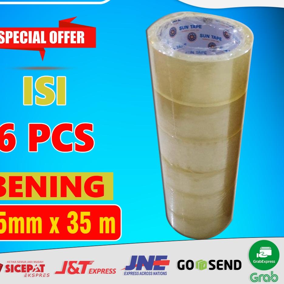 

Penjualan Murah LAKBAN SOLASI ISOLASI COKLAT BENING MURAH 2 inch 4,5cm x 35m MERK MEREK STAR TAPE