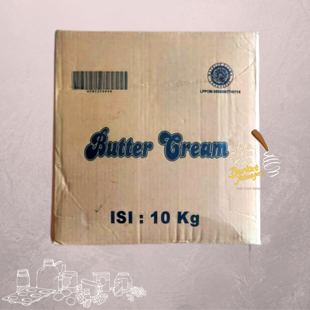 

BUTTER CREAM SIAP PAKAI / BUTTER CREAM INSTANT / BUTTER CREAM 10KG (CTN)