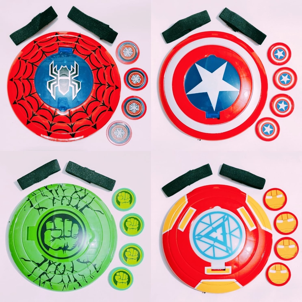 mainan superhero import tameng tembak bisa nyala dan berbunyi hadiah anak laki-laki