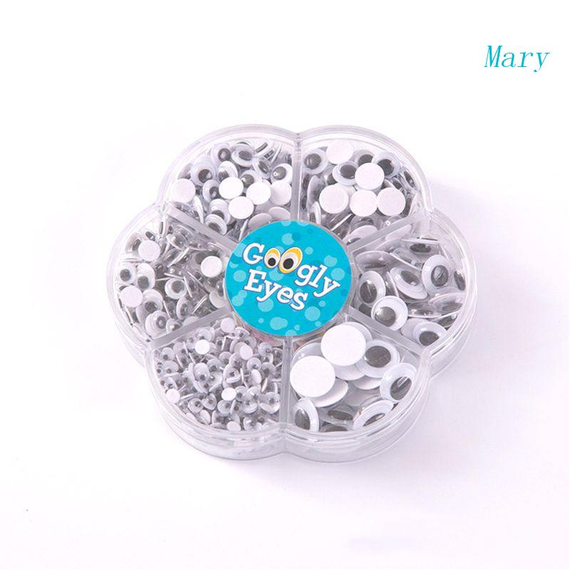 Mary Universal for Doll Googly Eyes Boneka Untuk Aksesoris Boneka Perekat Mudah Untuk Ho
