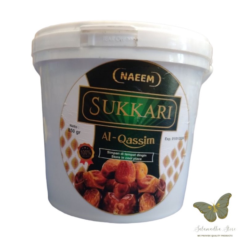 

Kurma Sukari Timba Premium 850gr / Kurma Raja / Sukkary Dates / Kurma Promil / Kurma Lembut (New Arrival)