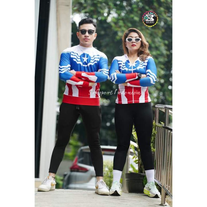 BAJU SETELAN OLAHRAGA SENAM ORI SXB SPORT CAPTAIN HERO
