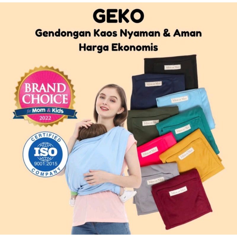 Gendongan Kaos GEKO Gendongan Ekonomis SOLID / Bebe Et Moi by Mere Et Moi