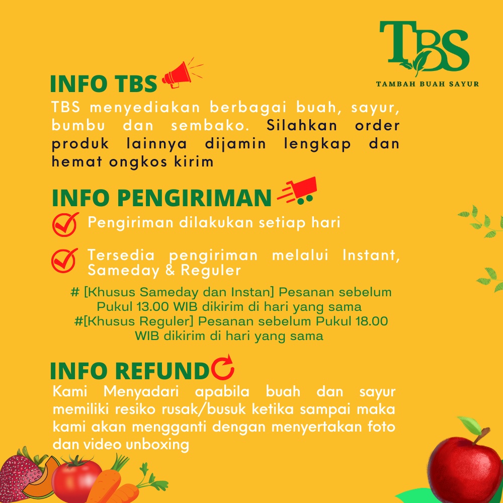 LETTUCE KUALITAS PREMIUM (KHUSUS SAMEDAY DAN INSTAN)