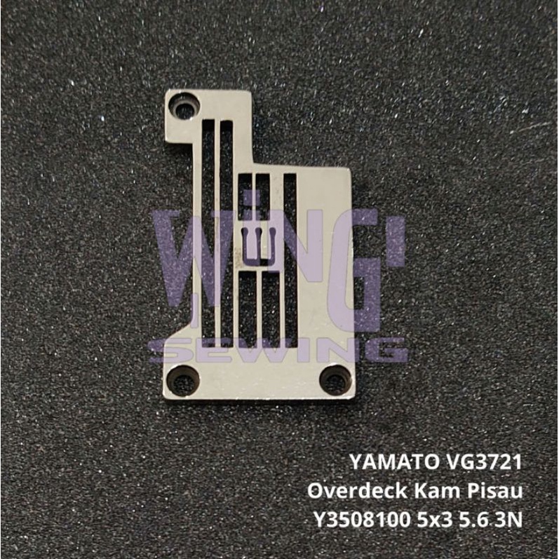 Y3508100 YAMATO VG3721 5.6MM 3 Jarum Plat Mesin Jahit Overdeck Kam