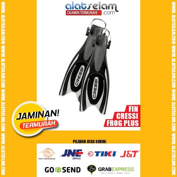 Kaki Katak/Fin Diving/Fin Snorkling Fin Cressi Frog PLus-BLACK